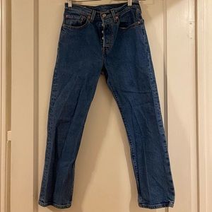 Levis original 501 cropped jean